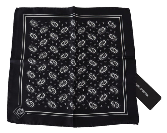 Dolce & Gabbana Elegant Silk Patterned Pocket Square Dolce & Gabbana