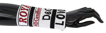 Dolce & Gabbana Multicolored Virgin Wool Wrist Wrap Dolce & Gabbana