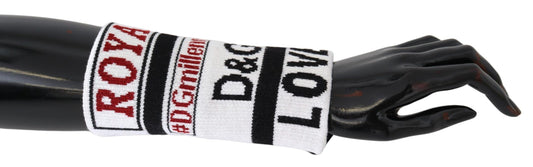 Dolce & Gabbana Multicolored Virgin Wool Wrist Wrap Dolce & Gabbana