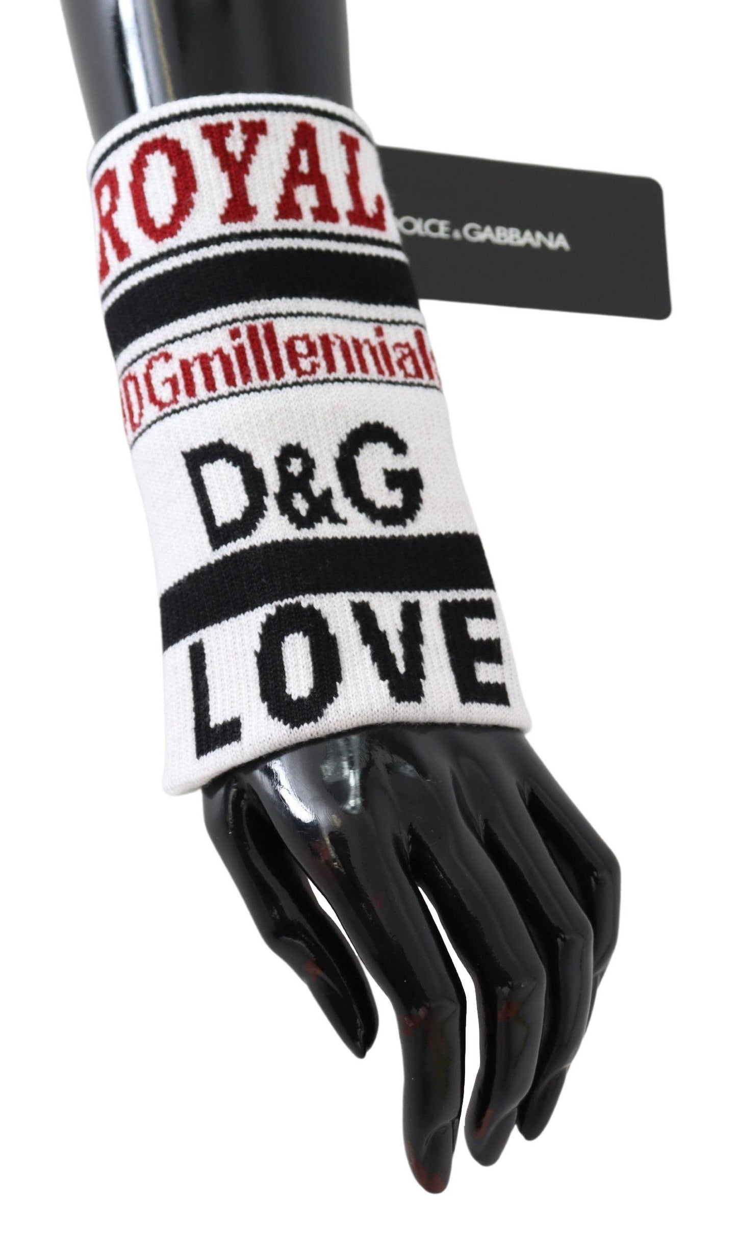 Dolce & Gabbana Multicolored Virgin Wool Wrist Wrap Dolce & Gabbana