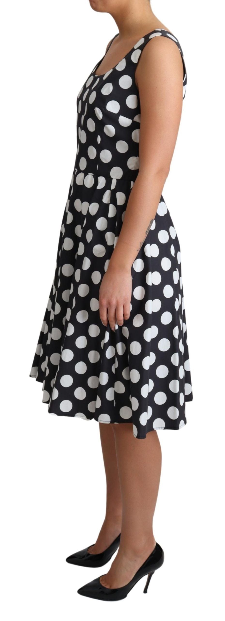 Dolce & Gabbana Polka Dot Sleeveless A-Line Dress Dolce & Gabbana