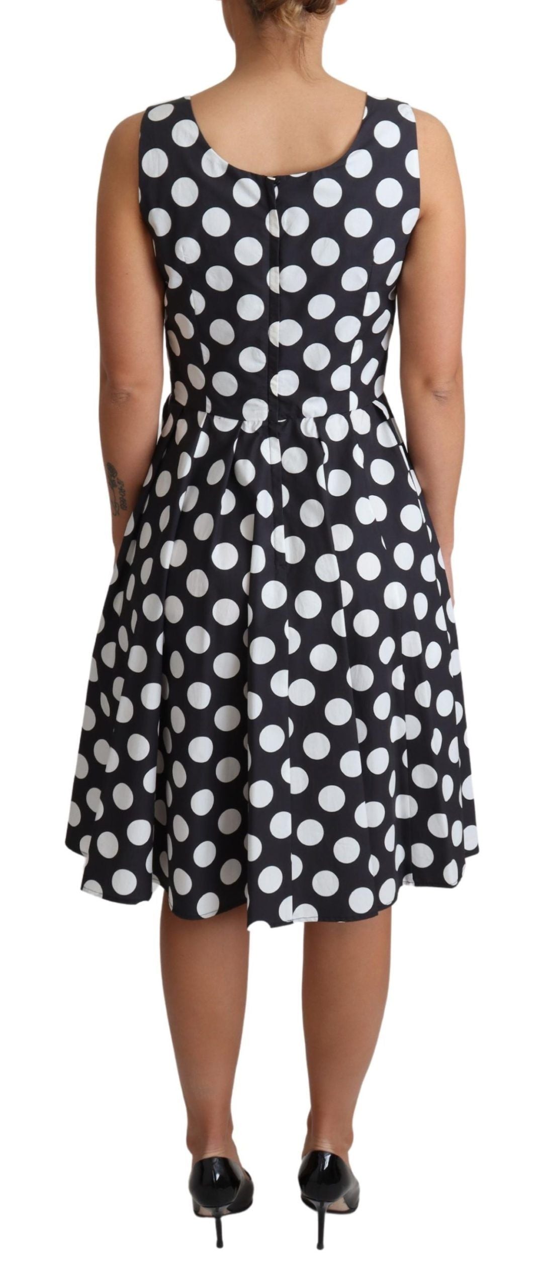 Dolce & Gabbana Polka Dot Sleeveless A-Line Dress