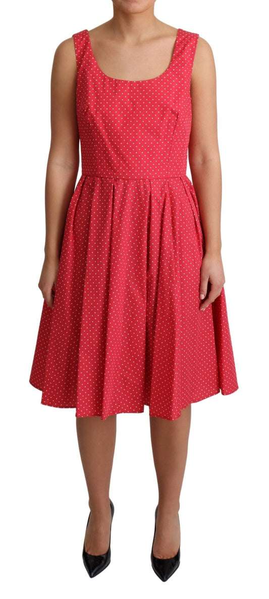 Dolce & Gabbana Polka-Dot Sleeveless A-Line Dress Dolce & Gabbana