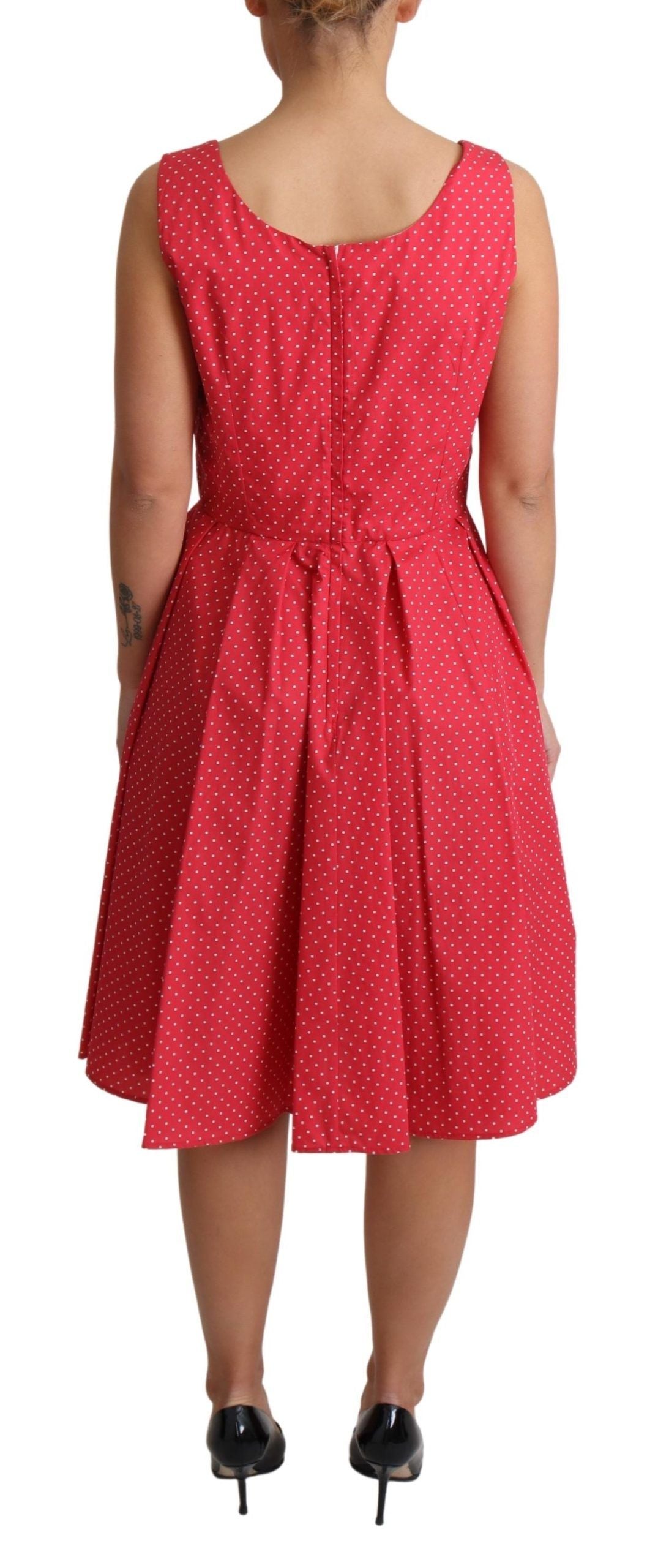 Dolce & Gabbana Polka-Dot Sleeveless A-Line Dress Dolce & Gabbana