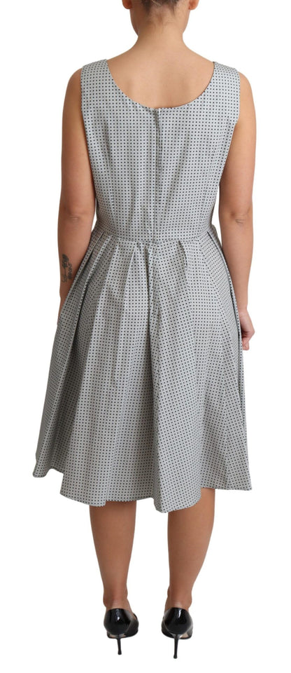 Dolce & Gabbana Chic Polka Dotted Sleeveless A-Line Dress Dolce & Gabbana