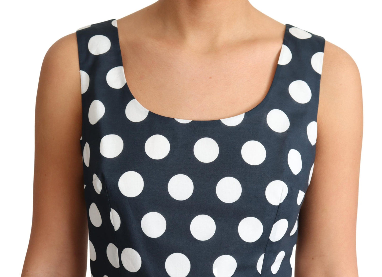 Dolce & Gabbana Polka Dotted A-Line Sleeveless Dress Dolce & Gabbana