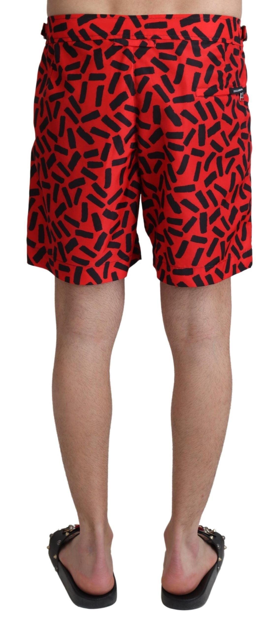 Dolce & Gabbana Chic Red Swim Trunks Boxer Shorts