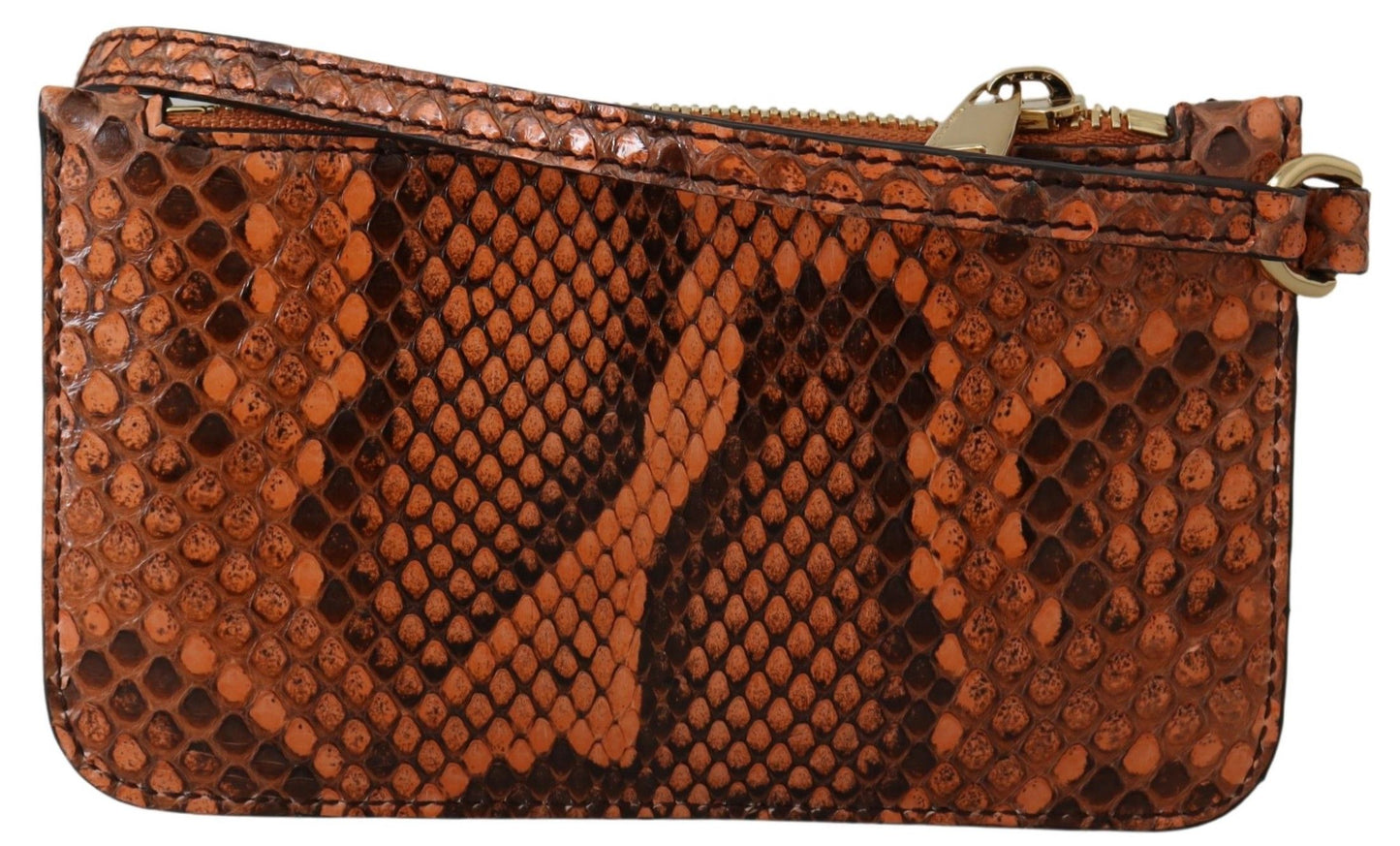 Dolce & Gabbana Elegant Python Patterned Leather Wristlet Dolce & Gabbana