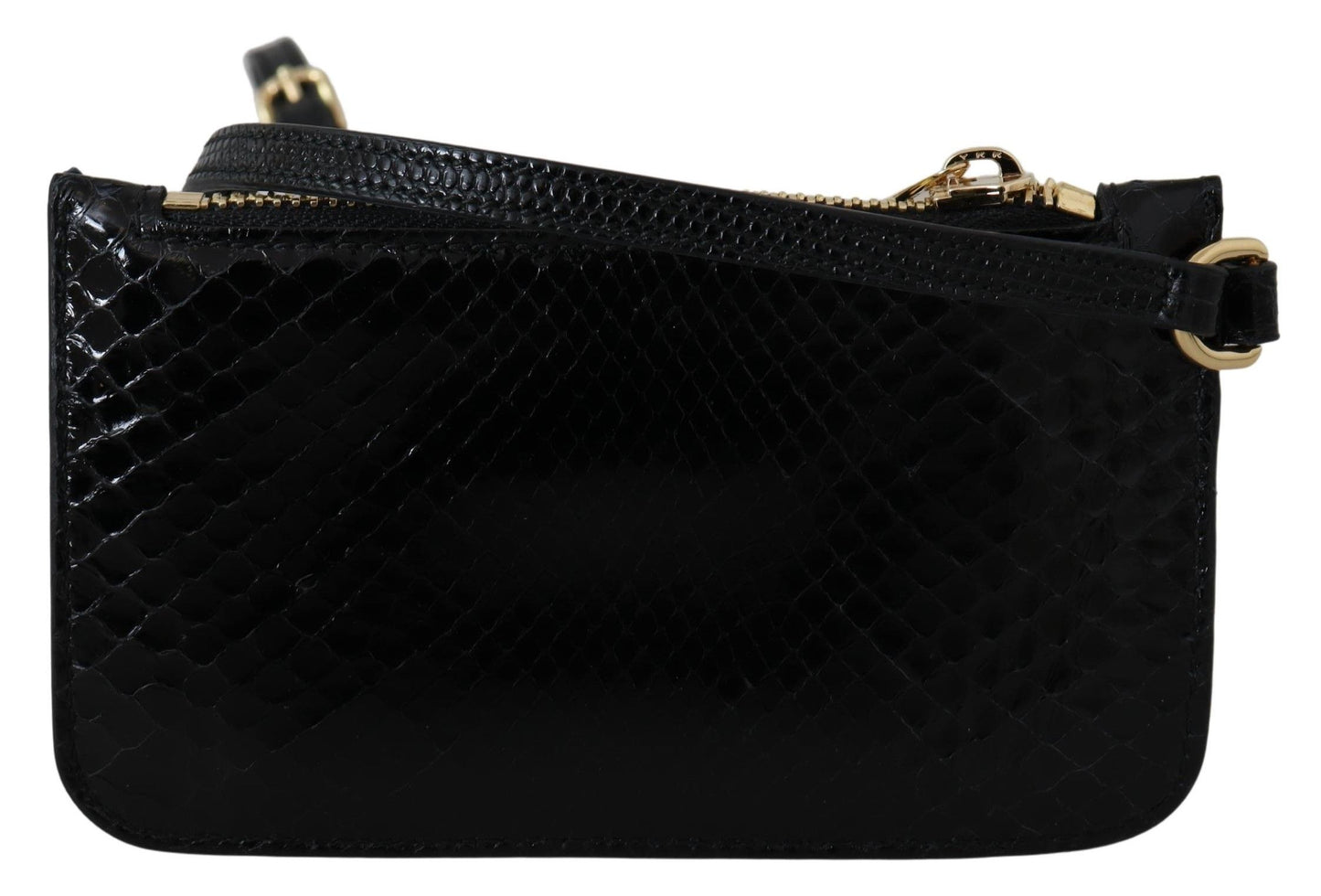 Dolce & Gabbana Elegant Python Pattern Leather Wristlet Wallet Dolce & Gabbana