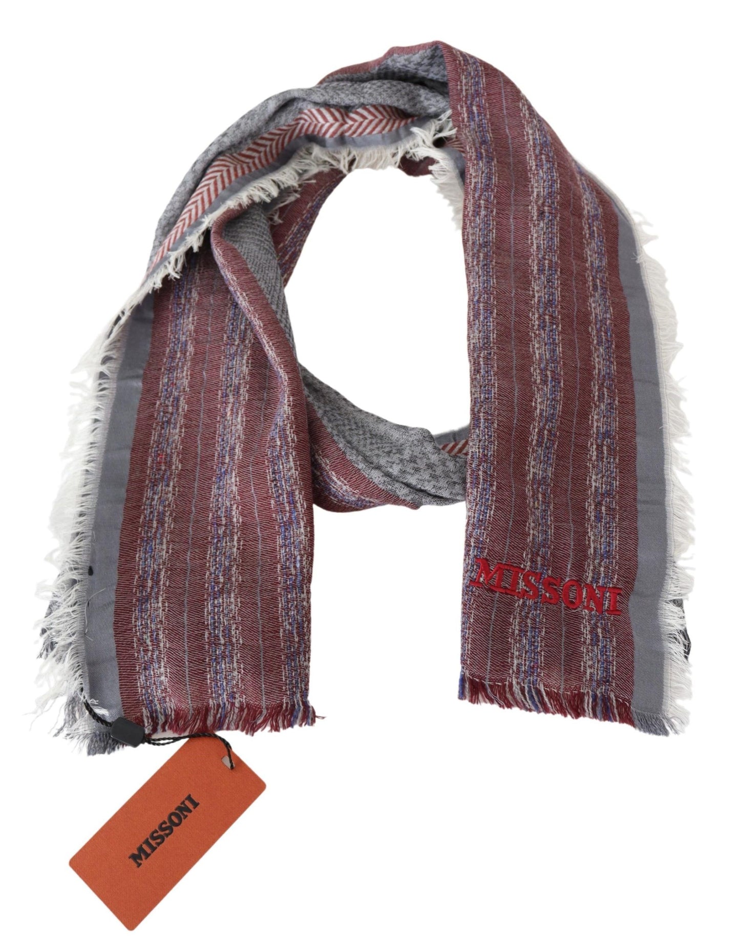 Missoni Chic Multicolor Wool Blend Designer Scarf Missoni