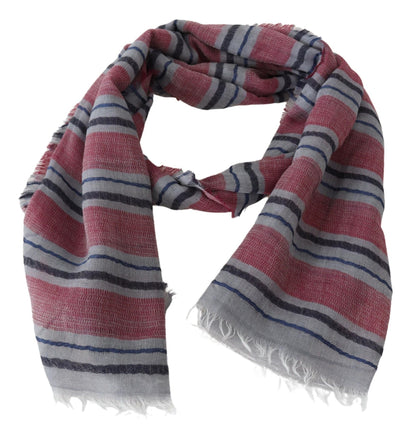 Missoni Elegant Multicolor Striped Wool Scarf Missoni