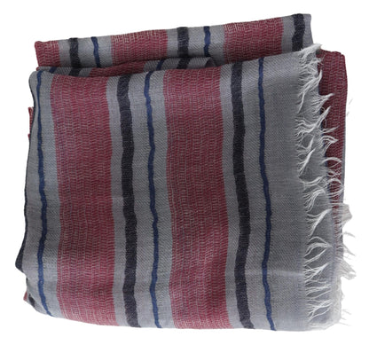 Missoni Elegant Multicolor Striped Wool Scarf Missoni