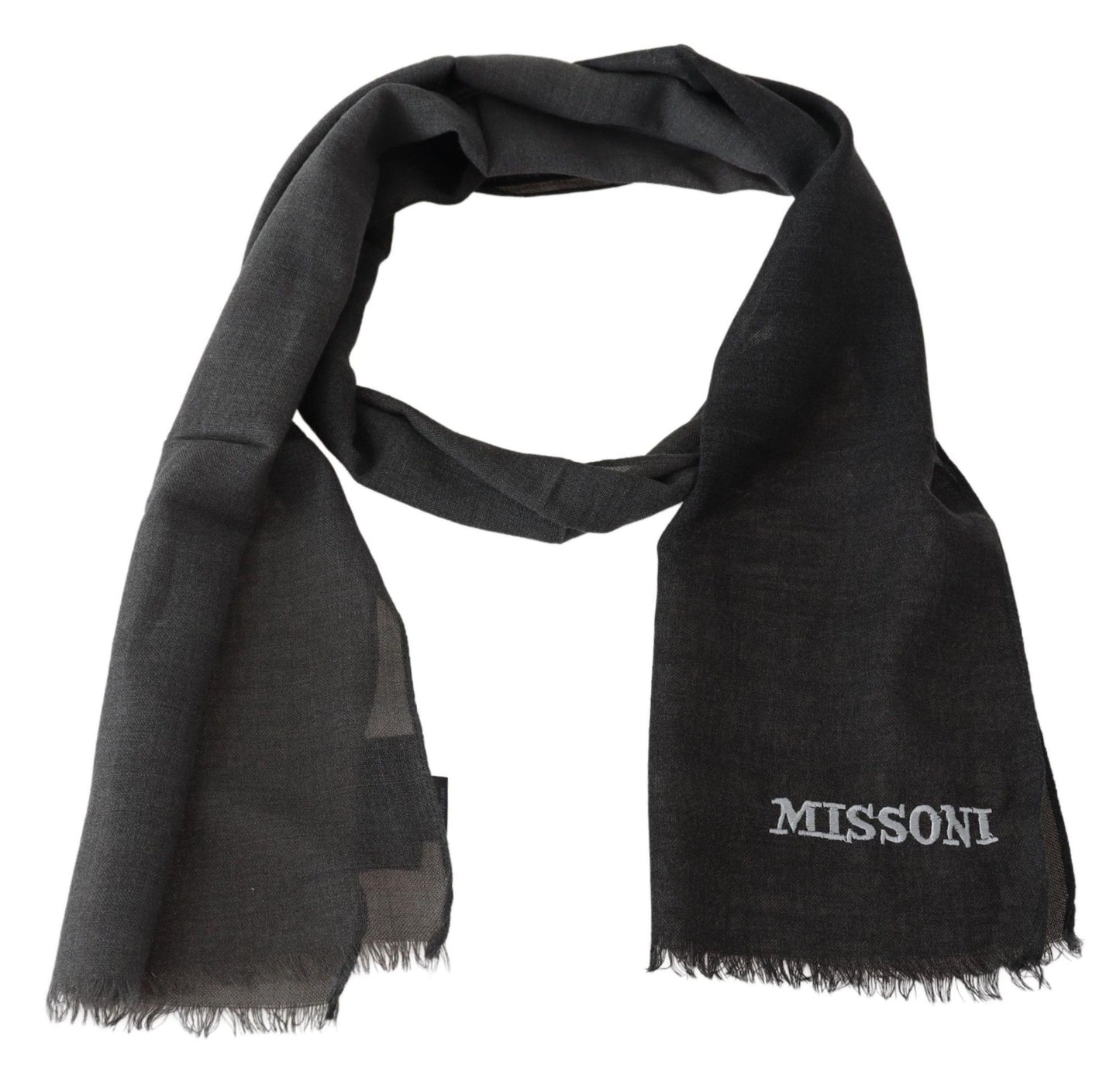 Missoni Sumptuous Wool Scarf with Fringes Missoni