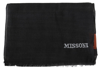 Missoni Sumptuous Wool Scarf with Fringes Missoni