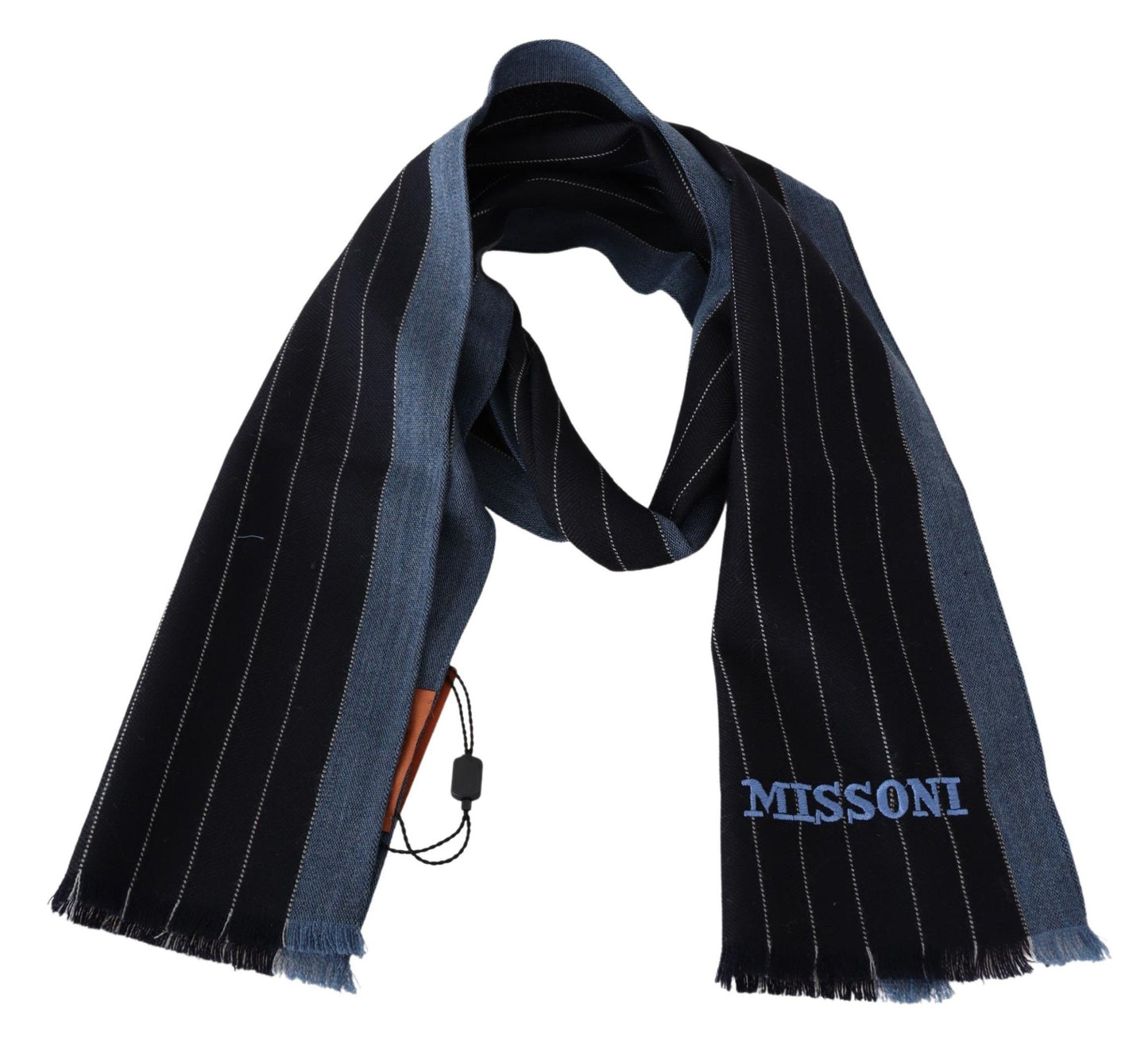 Missoni Chic Striped Wool-Silk Unisex Scarf Missoni