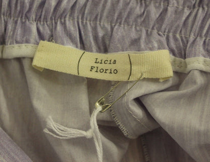 Licia Florio Elegant Purple Viscose Shorts - Side Zip Closure Licia Florio