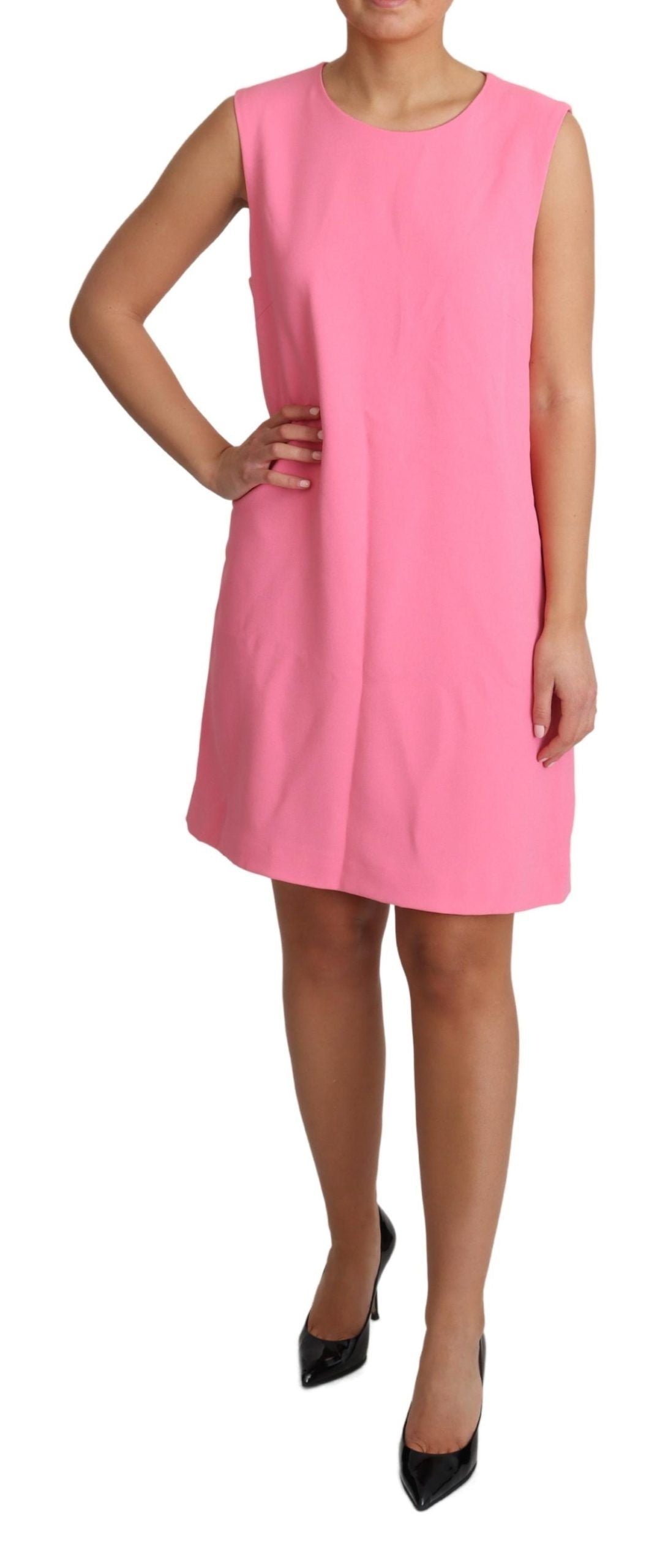 Dolce & Gabbana Elegant Pink Shift Knee Length Dress Dolce & Gabbana