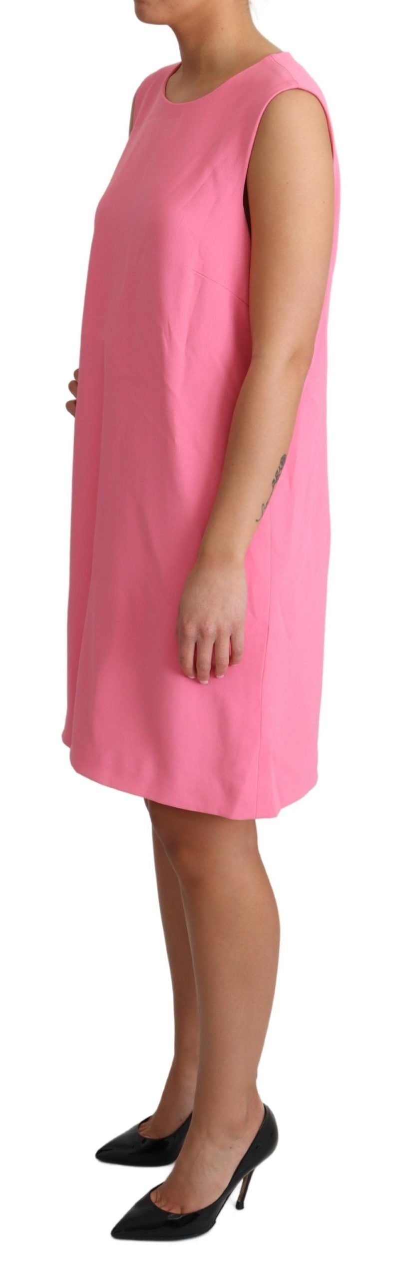 Dolce & Gabbana Elegant Pink Shift Knee Length Dress Dolce & Gabbana