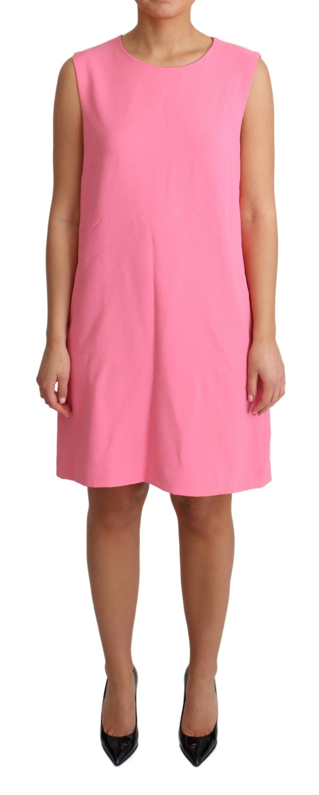 Dolce & Gabbana Elegant Pink Shift Knee Length Dress Dolce & Gabbana