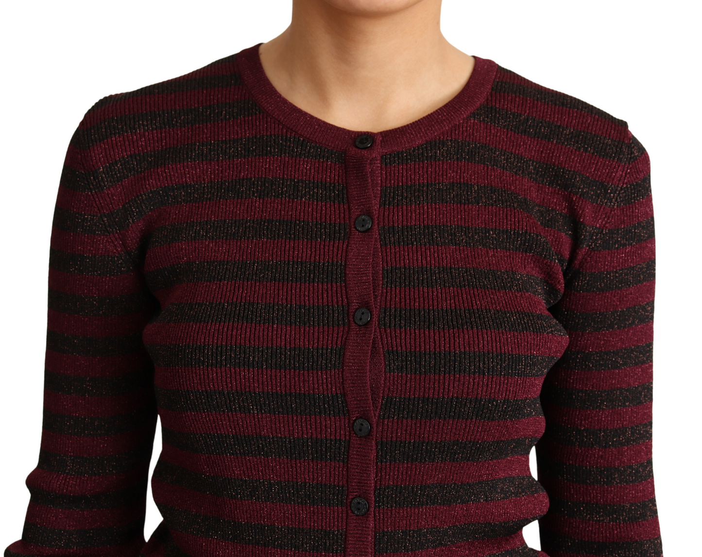 Dolce & Gabbana Elegant Striped Viscose Cardigan Dolce & Gabbana