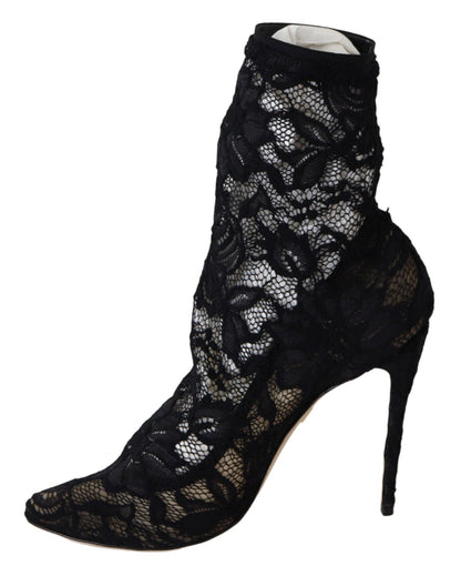 Dolce & Gabbana Black Lace Taormina Pumps Elegance Unleashed Dolce & Gabbana