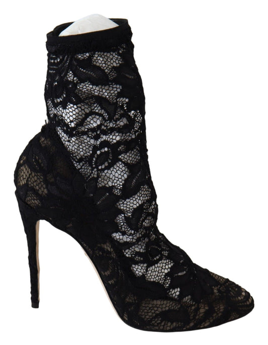 Dolce & Gabbana Black Lace Taormina Pumps Elegance Unleashed Dolce & Gabbana