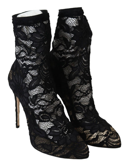 Dolce & Gabbana Black Lace Taormina Pumps Elegance Unleashed Dolce & Gabbana