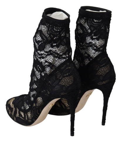 Dolce & Gabbana Black Lace Taormina Pumps Elegance Unleashed Dolce & Gabbana