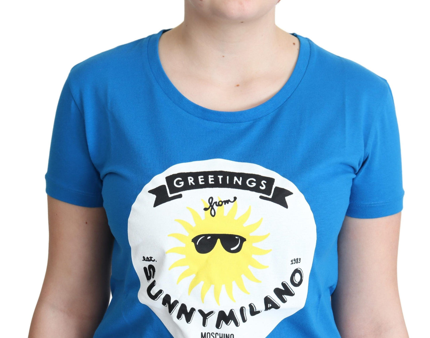 Moschino Sunny Milano Chic Round Neck Tee Moschino