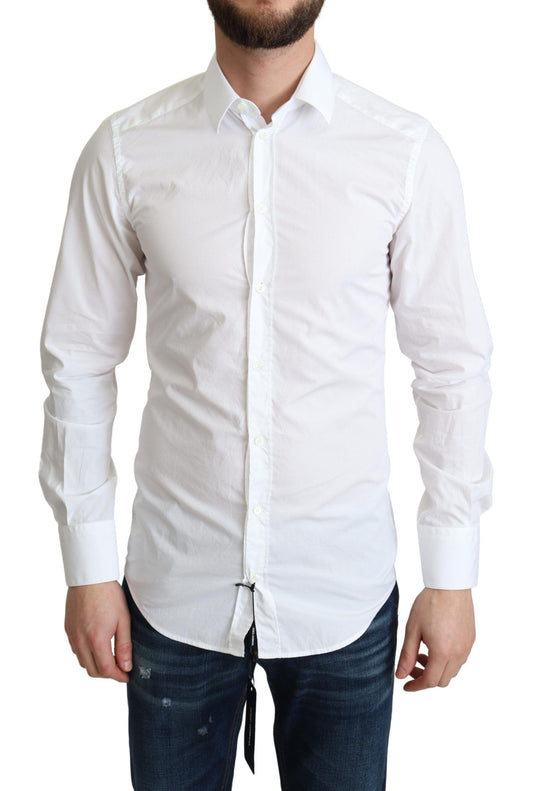 Dolce & Gabbana Elegant White Cotton Dress Shirt Dolce & Gabbana