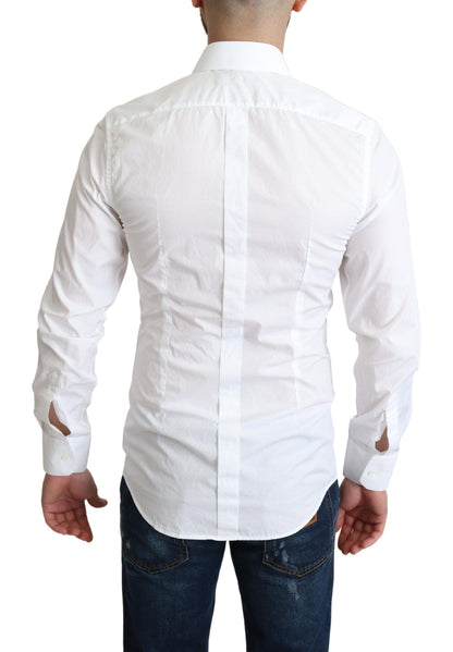 Dolce & Gabbana Elegant White Cotton Dress Shirt Dolce & Gabbana