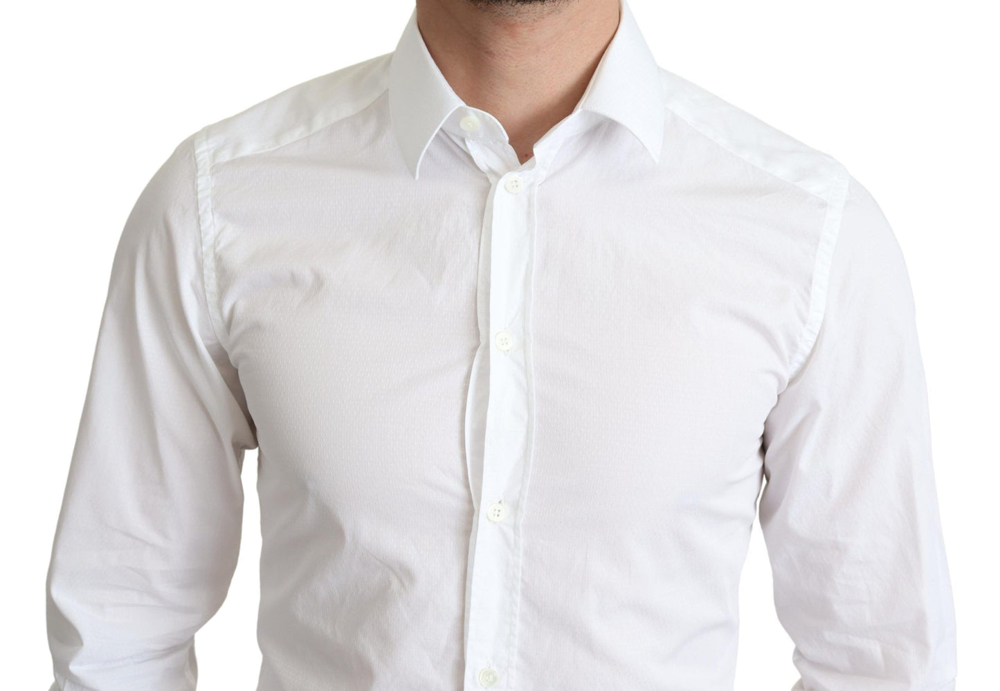 Dolce & Gabbana Elegant White Cotton Dress Shirt Dolce & Gabbana