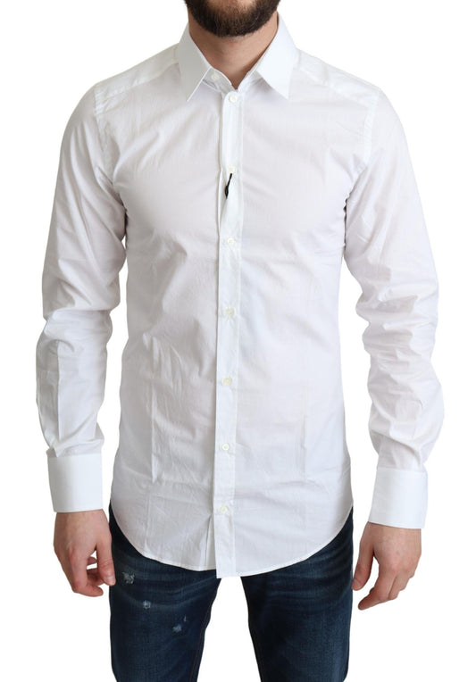 Dolce & Gabbana Elegant White Cotton Dress Shirt Dolce & Gabbana