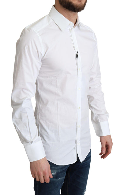 Dolce & Gabbana Elegant White Cotton Dress Shirt Dolce & Gabbana