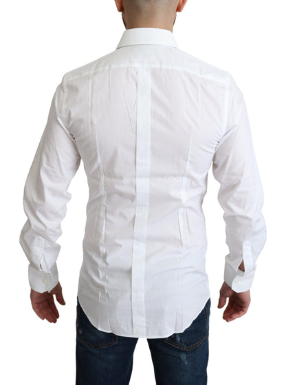 Dolce & Gabbana Elegant White Cotton Dress Shirt Dolce & Gabbana