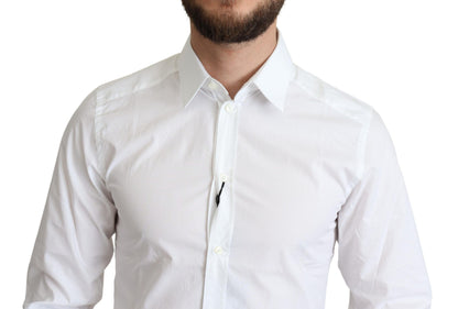 Dolce & Gabbana Elegant White Cotton Dress Shirt Dolce & Gabbana