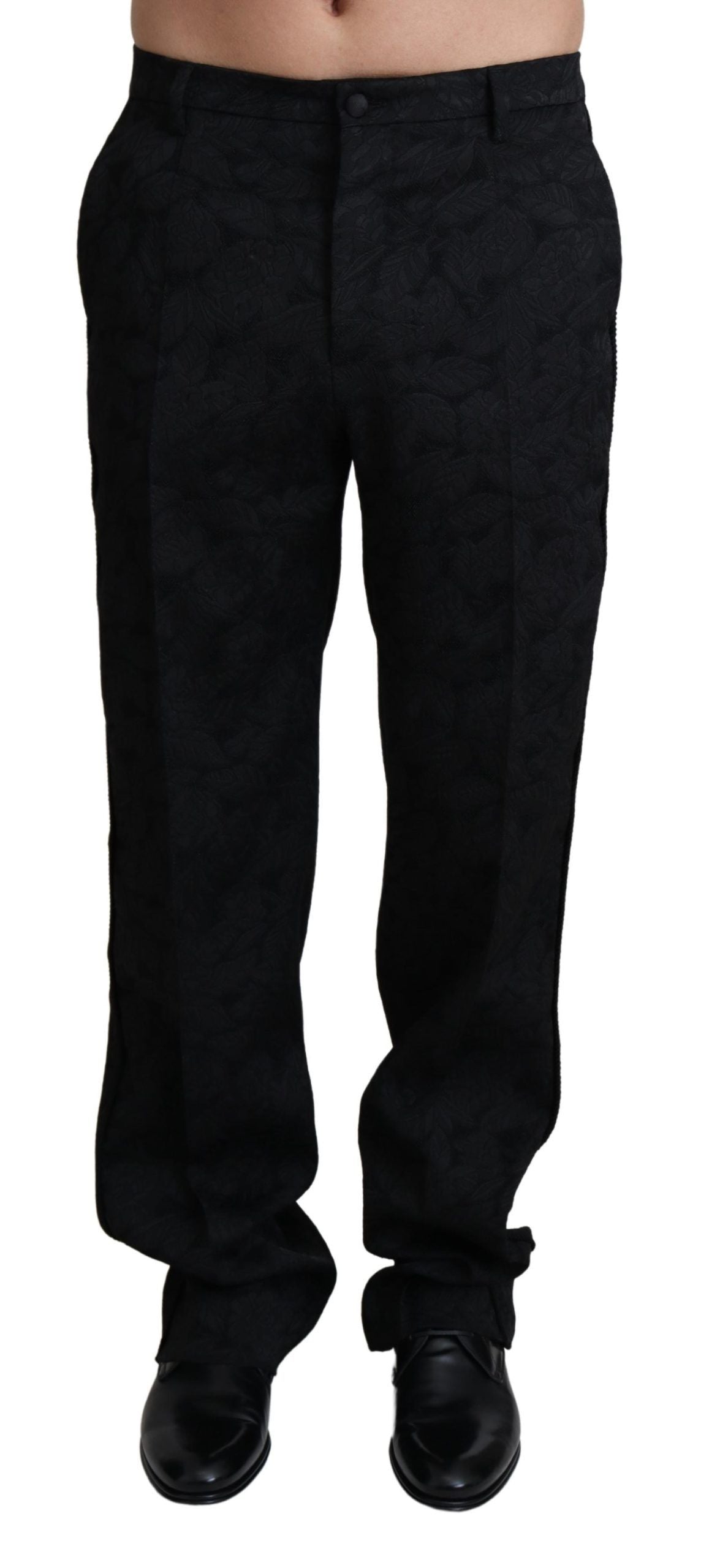 Dolce & Gabbana Elegant Black Dress Pants for Sophisticated Style Dolce & Gabbana