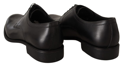 Dolce & Gabbana Elegant Black Derby Formal Shoes Dolce & Gabbana