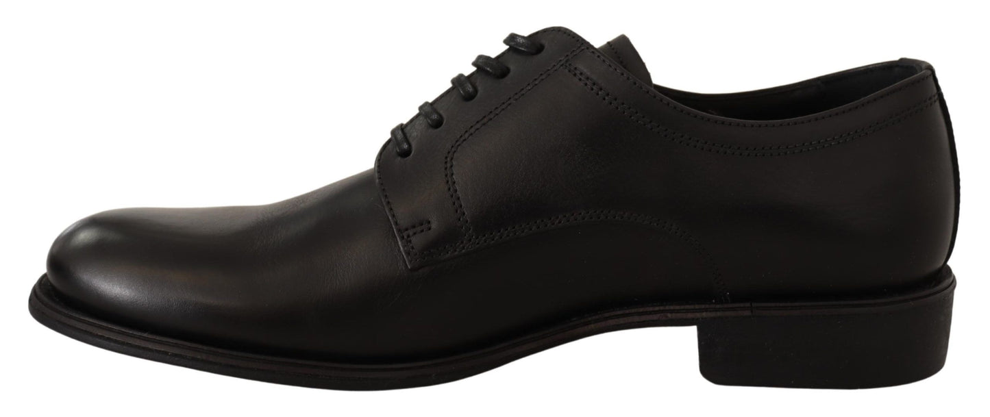 Dolce & Gabbana Elegant Black Derby Formal Shoes Dolce & Gabbana