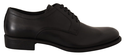 Dolce & Gabbana Elegant Black Derby Formal Shoes Dolce & Gabbana