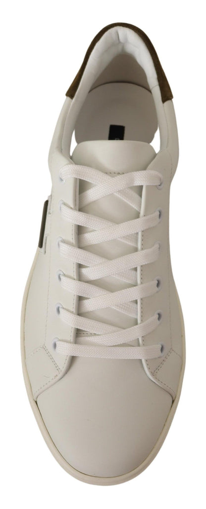 Dolce & Gabbana Chic White Leather Sneakers for Men Dolce & Gabbana