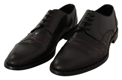 Dolce & Gabbana Elegant Black Derby Oxford Wingtips Dolce & Gabbana