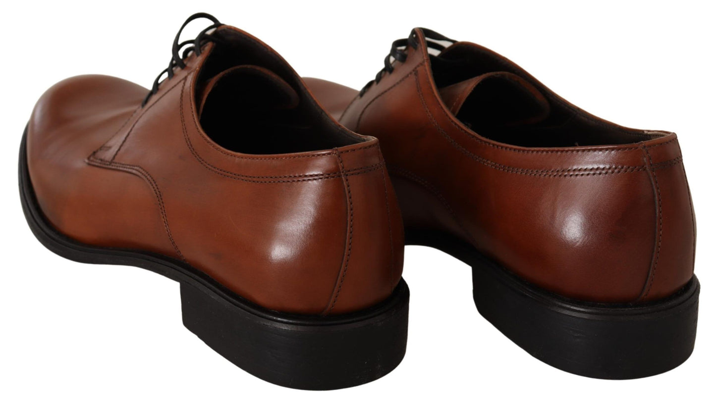 Dolce & Gabbana Elegant Brown Derby Formal Shoes Dolce & Gabbana