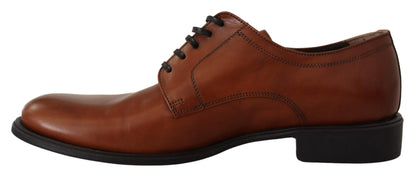 Dolce & Gabbana Elegant Brown Derby Formal Shoes Dolce & Gabbana