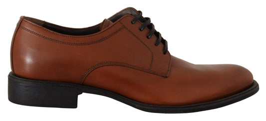 Dolce & Gabbana Elegant Brown Derby Formal Shoes Dolce & Gabbana