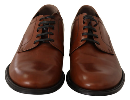 Dolce & Gabbana Elegant Brown Derby Formal Shoes Dolce & Gabbana