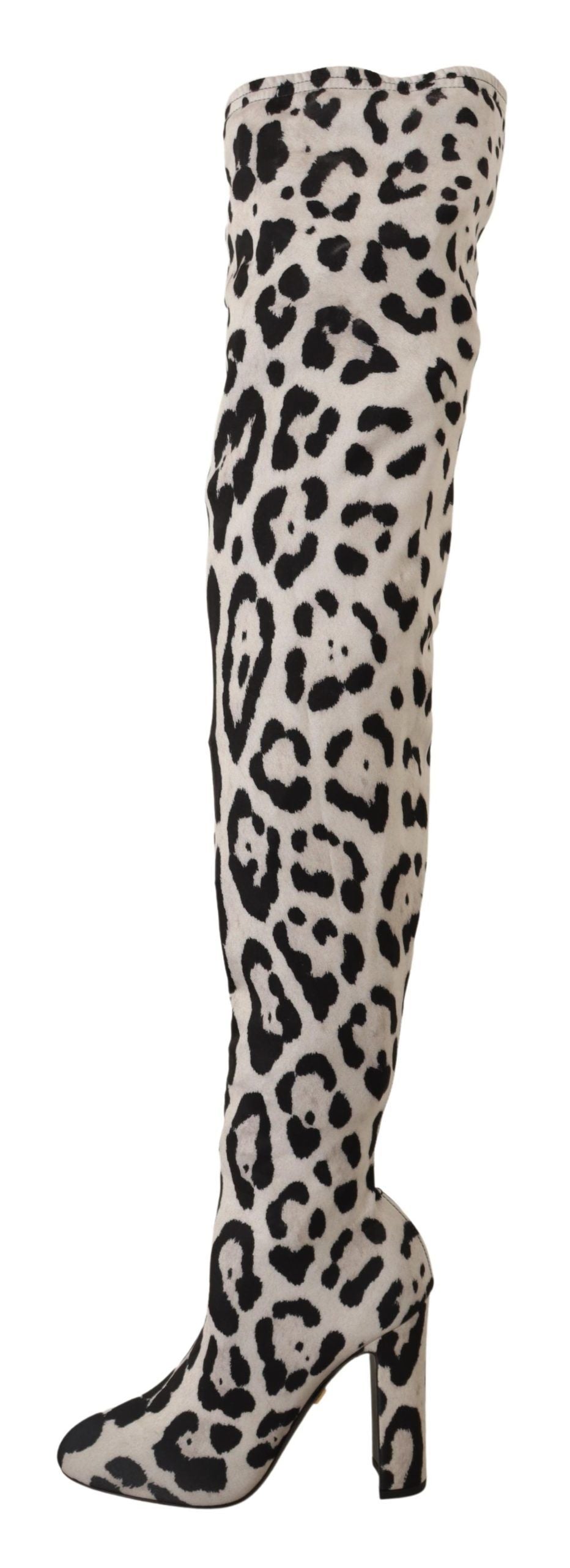 Dolce & Gabbana Chic Leopard High-Heel Over-Knee Boots Dolce & Gabbana