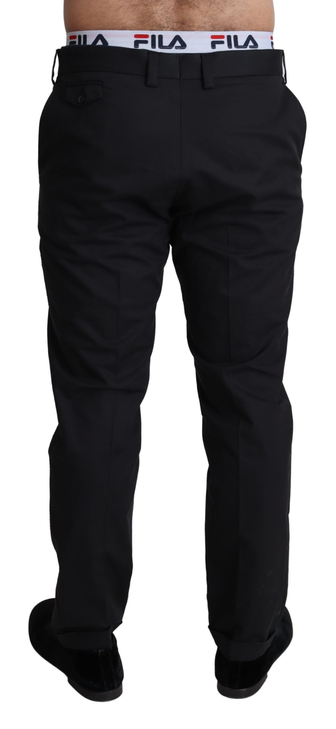 Dolce & Gabbana Elegant Black Stretch Cotton Trousers Dolce & Gabbana