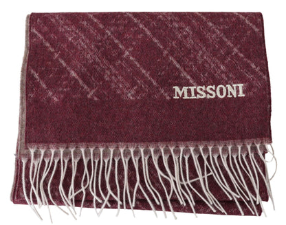 Missoni Elegant Cashmere Fringed Scarf Missoni