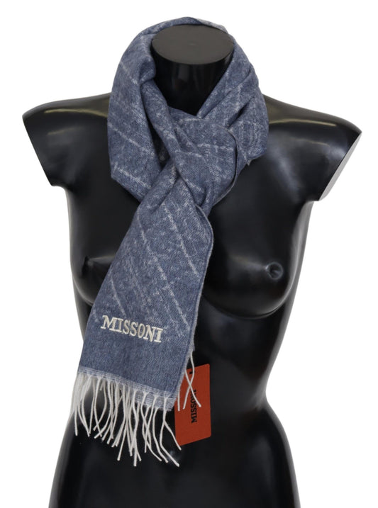 Missoni Elegant Cashmere Scarf with Signature Pattern Missoni